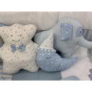 Εικόνα της Μαξιλάρι Handmade Bear Estrellitas Blue