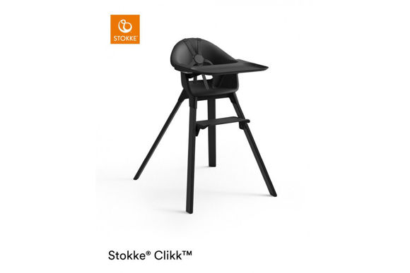 Εικόνα της Stokke Clikk high chair κάθισμα φαγητού Midnight Black & Δώρο η Τσάντα Μεταφοράς