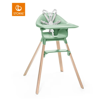 Εικόνα της Stokke Clikk high chair Κάρεκλα Φαγητού Clover Green & Δώρο η Τσάντα Μεταφοράς