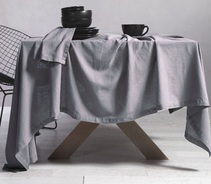 Εικόνα της ΤΡΑΠΕΖΟΜΑΝΤΗΛΟ COTTON-LINEN 150X250 SILVER