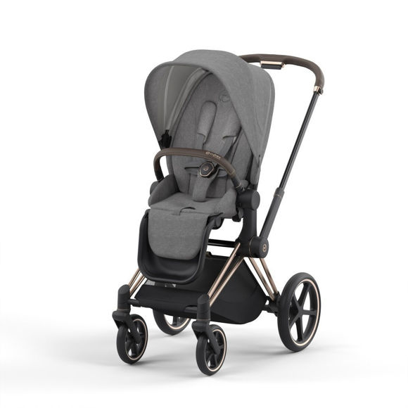 Εικόνα της Cybex Priam Frame Rosegold Seat Manhattan Grey