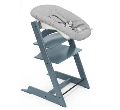 Εικόνα της Stokke Tripp Trapp Chair Κάθισμα Φαγητού Fjord Blue με Newborn Set