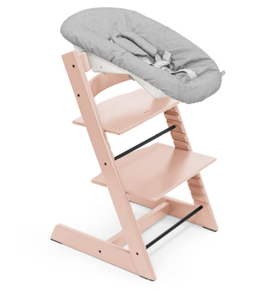 Εικόνα της Stokke Tripp trapp κάθισμα φαγητού Serene pink με Newborn Set 