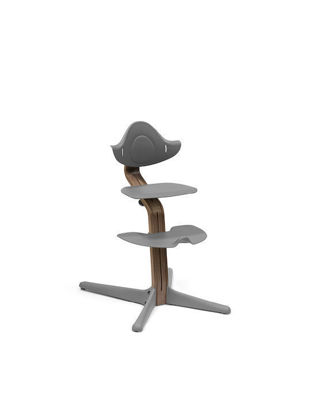 Εικόνα της Stokke® Nomi Καρέκλα Φαγητού Walnut Grey & Δώρο το Baby Set