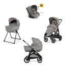 Εικόνα της Σύστημα μεταφοράς Aptica Quattro Platinum Grey / Litio Black Darwin Infant Recline