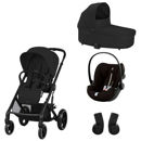 Εικόνα της Cybex Balios S Lux Σύστημα Μεταφοράς Moon Black με κάθισμα Cloud G i-Size Plus